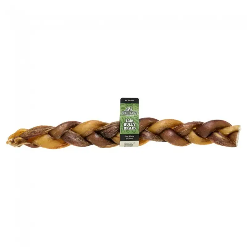 BULLY BRAIDED 12" RED BARN