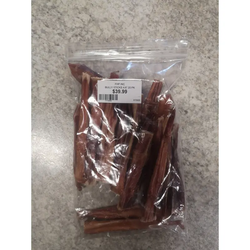 BULLY STICKS 4-6" 20 PK