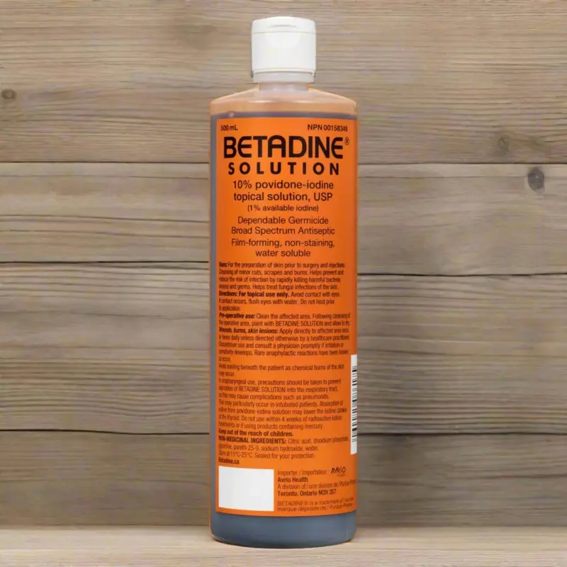 BETADINE SOLUTION 500ML Povidone-iodine 10%