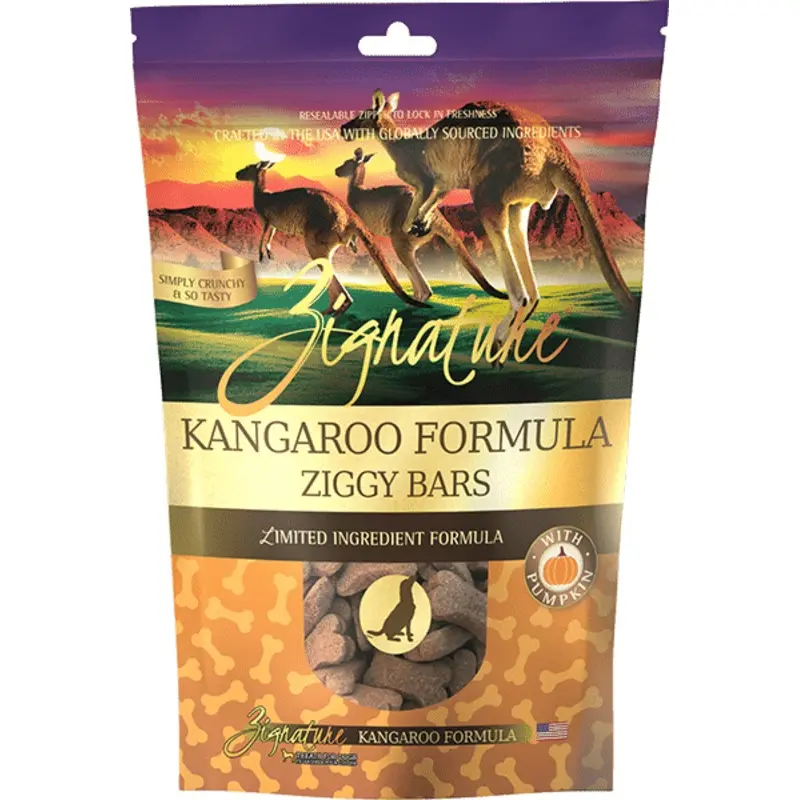 Ziggy Bars LID Kangaroo & Pumpkin Treats 12 oz