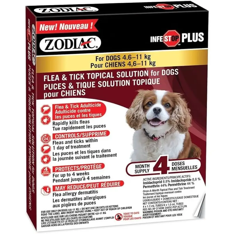 Zodiac Infestop 4.6-11kg Dog.