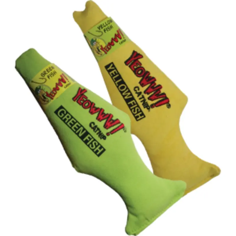 Yeowww! Yellow Fish Catnip Toy