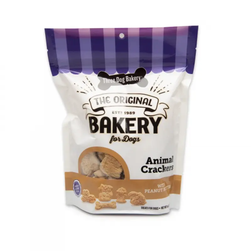 Three Dog Bakery Lick'n Crunch Cookies Animal Crackers