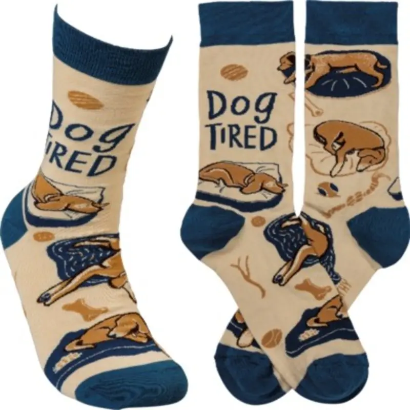 SOCKS- DOG TIRED