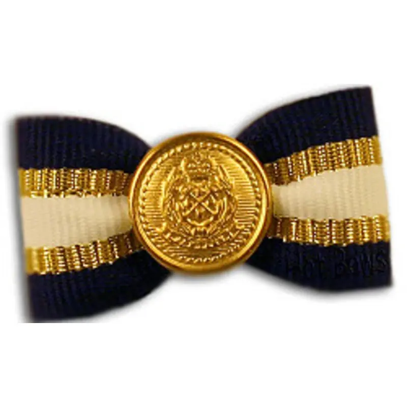 Dog Bow Barrette- Admiral Latex Bands