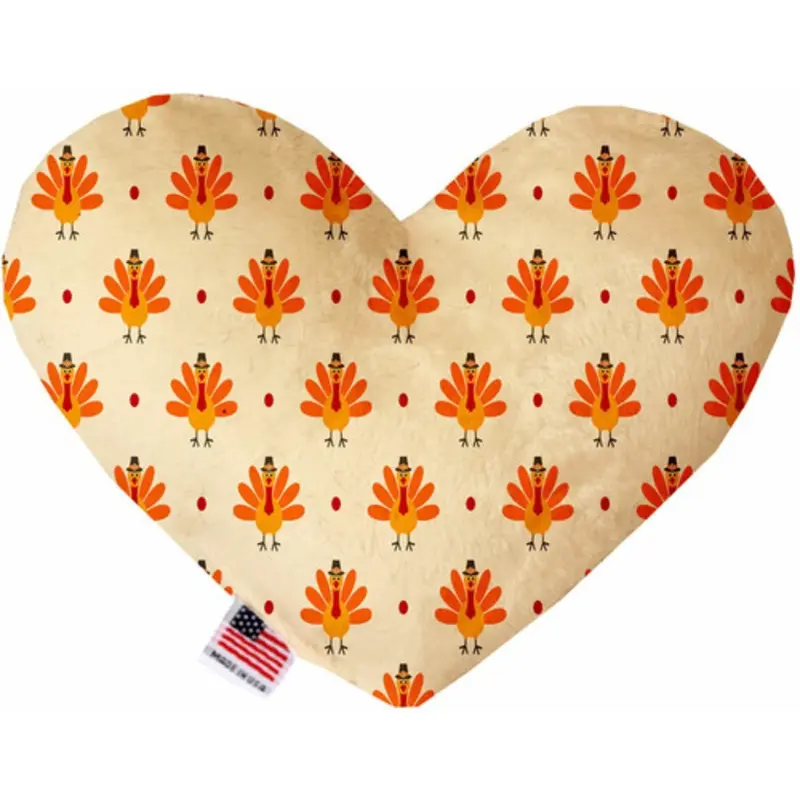 Turkey Trot 8 Inch Heart Dog Toy