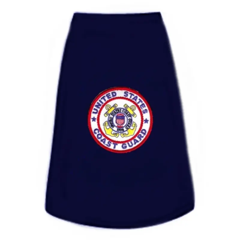 US Coast Guard Patch Dog Tees Non-Return/Exchangeable