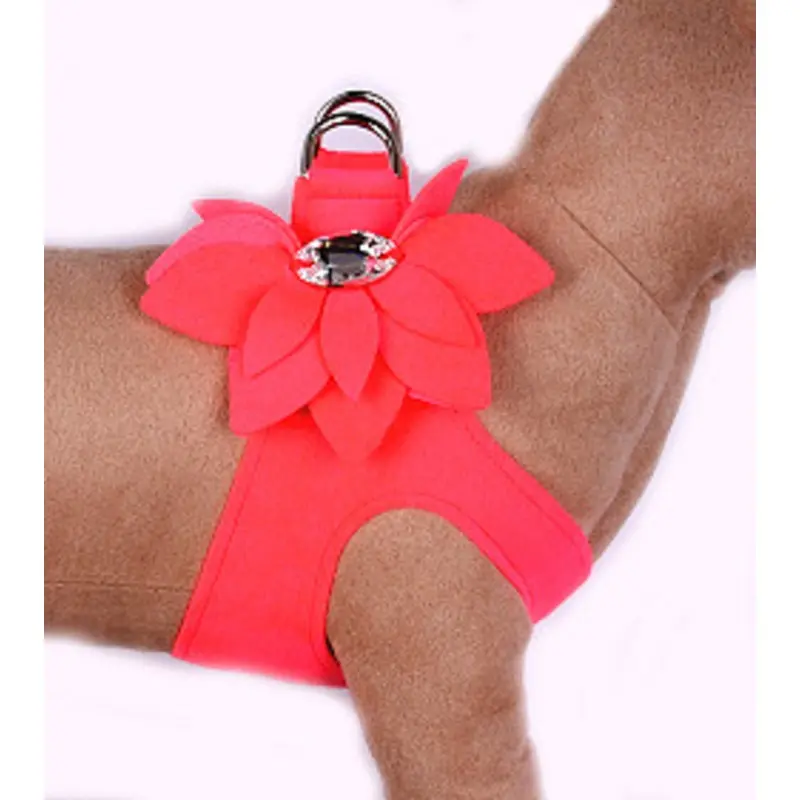 Electric Pink Water Lily Step in Dog Harness Usually ships in 2-3 weeks.