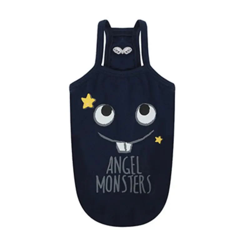 Monsters Spaghetti Strap Top - Navy Blue XS