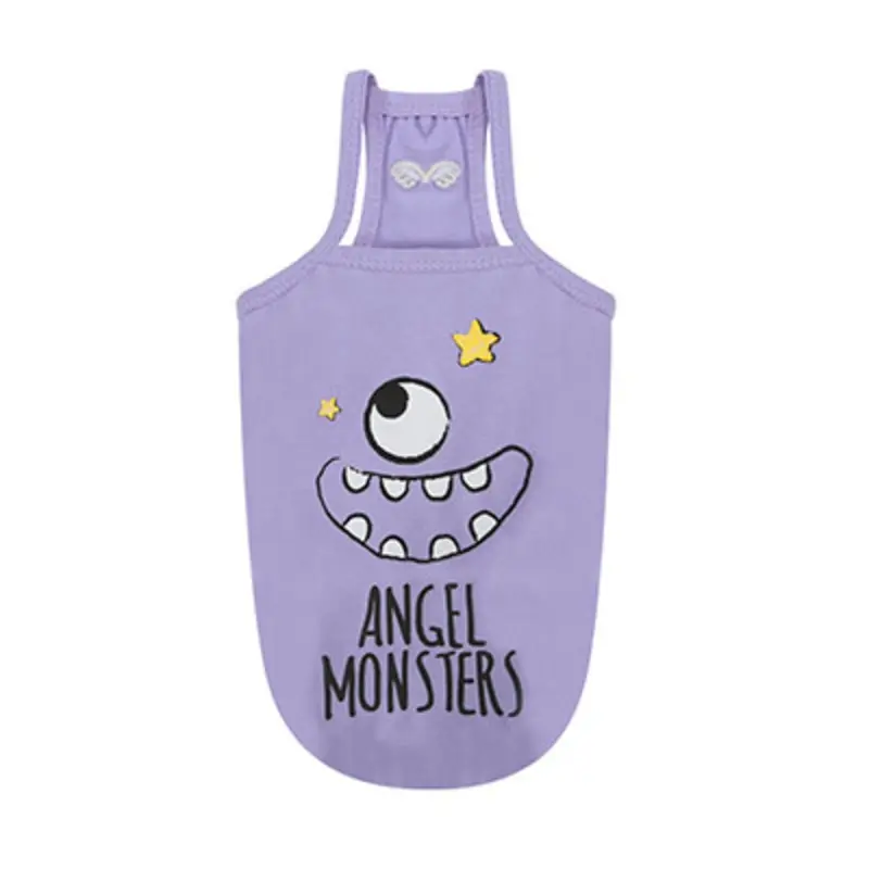 Monsters Spaghetti Strap Top - Purple XS