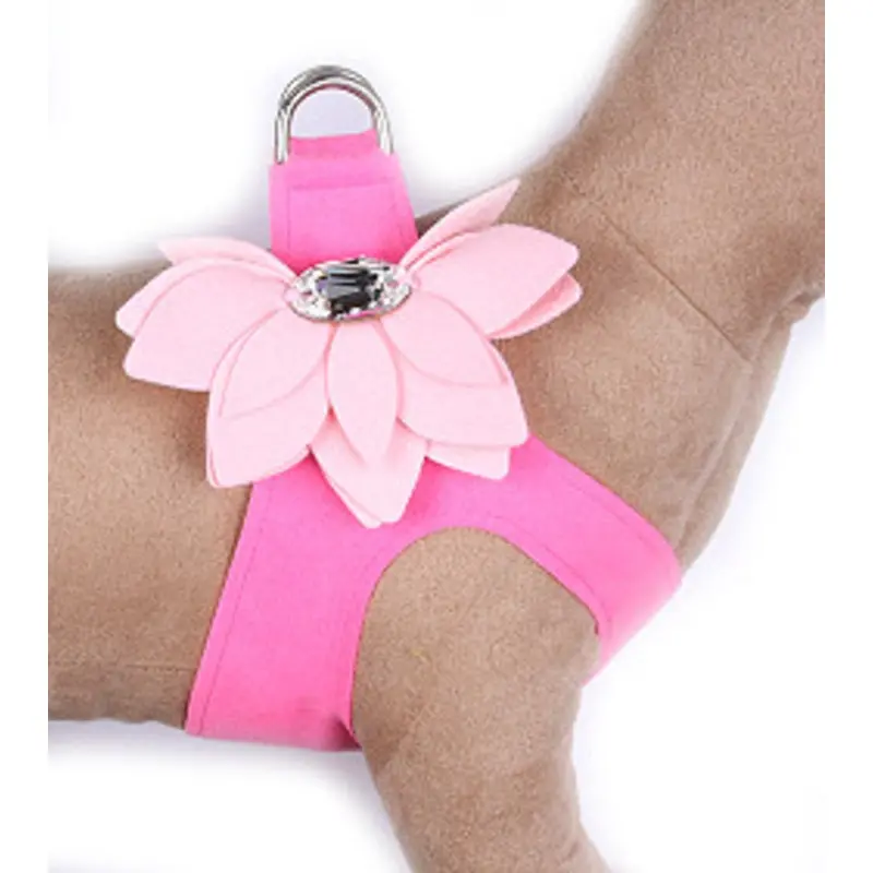 Perfect Pink / Puppy Pink Water Lily Step in Dog Harness Usually ships in 2-3 weeks.