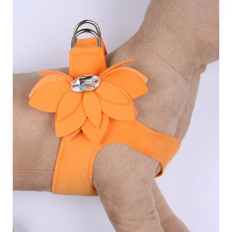 Tangerine Water Lily Step in Dog Harness Usually ships in 2-3 weeks.