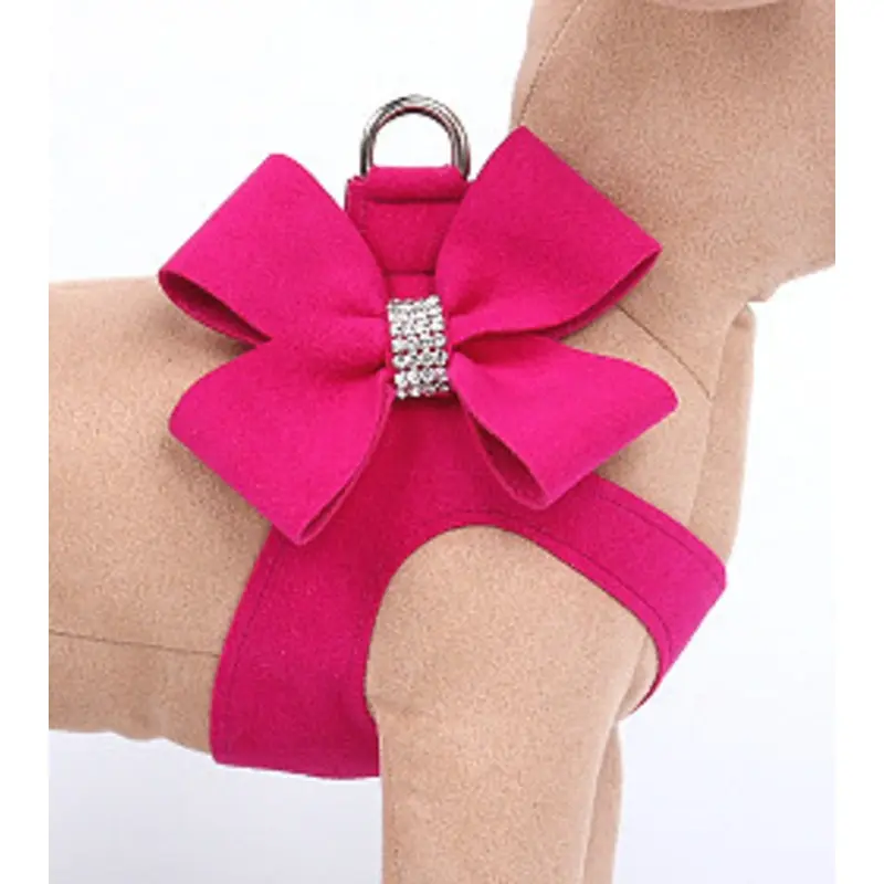 Wine N Roses Nouveau Bow Step In Dog Harness