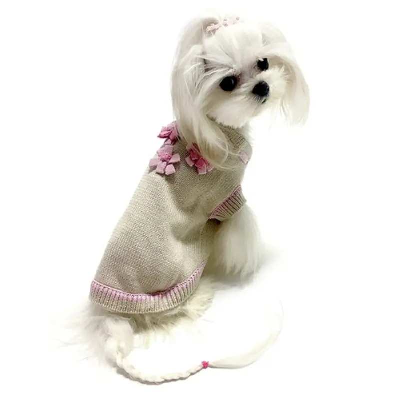 Flower Power Dog Sweater Large