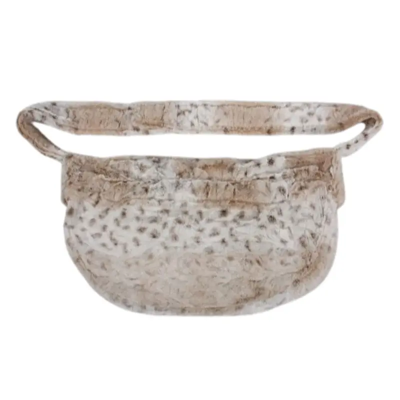Soft Snow Leopard Fur Cuddle Dog Carrier by Susan Lanci One Size