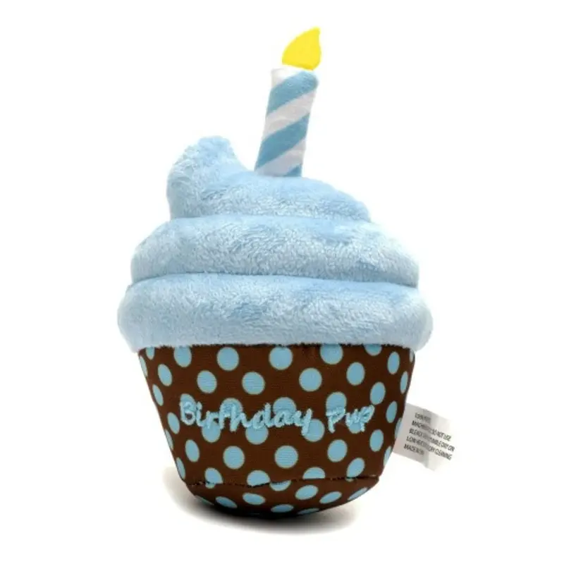 Birthday Pup Dog Toy - Blue One Size Only