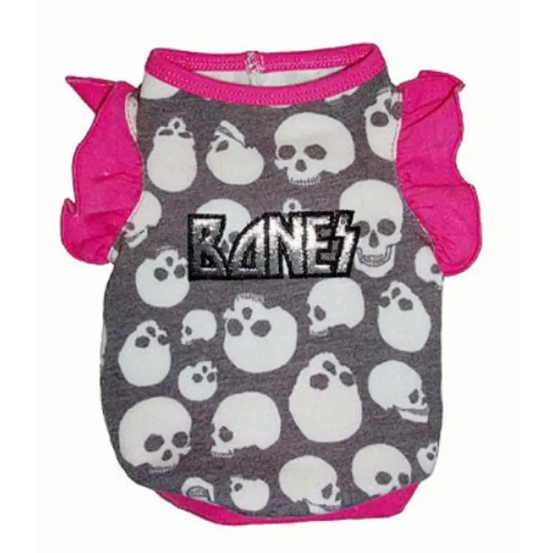 Bones Ruffle Dog Tank