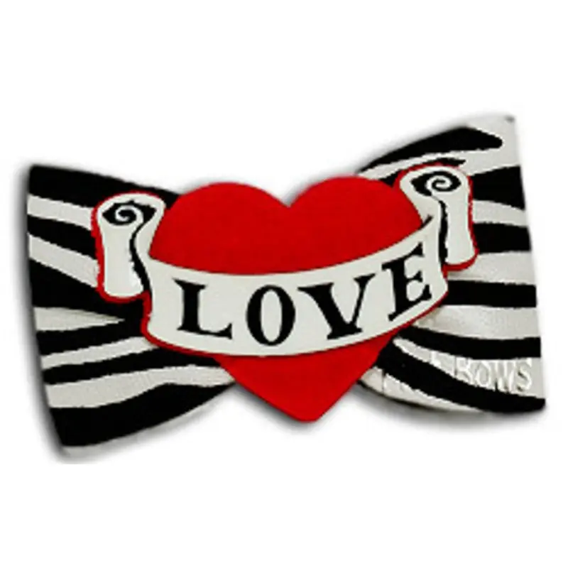 Dog Bow Barrette - Guilty of Love Latex Bands