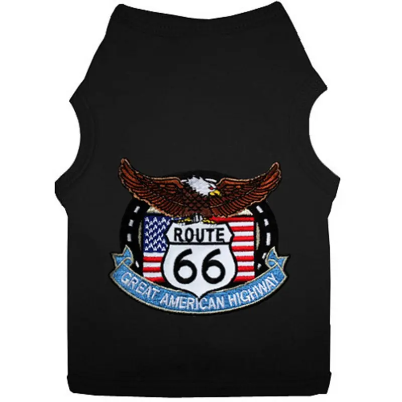 Route 66 Patch Dog Tank Non-Return/Exchangeable