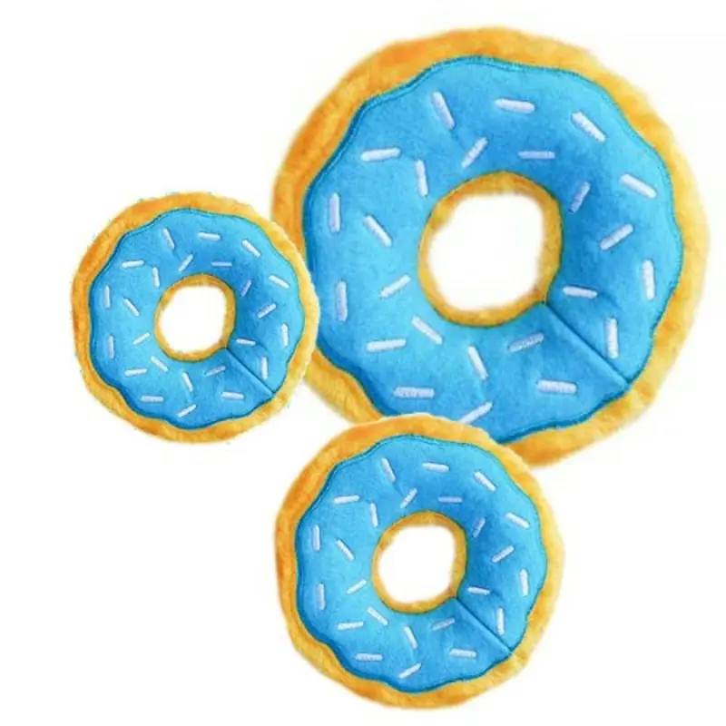 Sprinkles Donutz Pet Dog Toy - Blueberry - 3 Sizes Mini