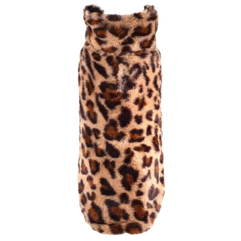 Leopard Fur Dog Coat