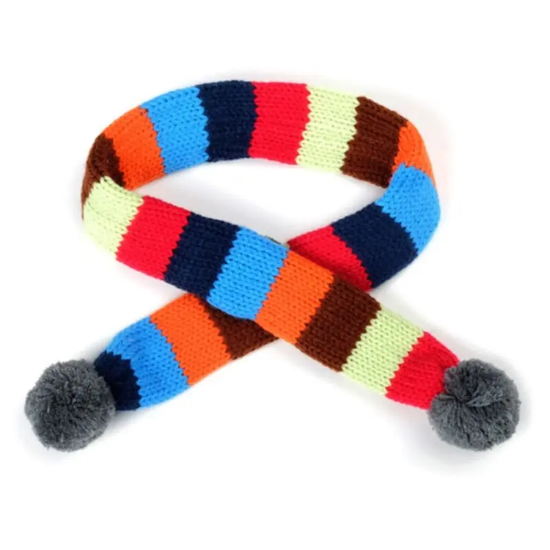 Dapper Stripe Gray Dog Neck Scarf Small