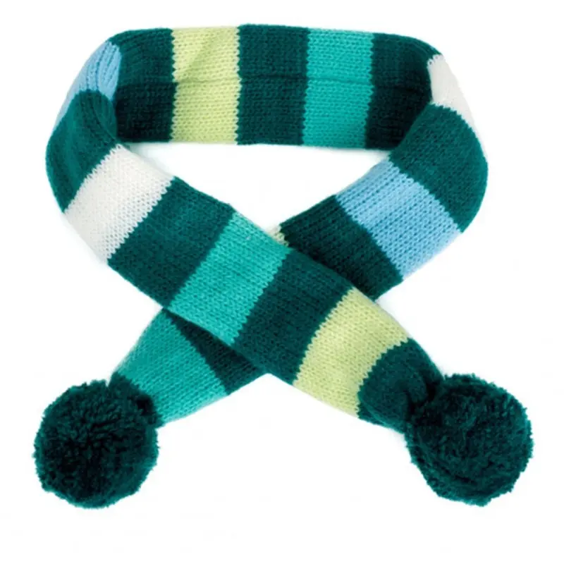 Dapper Stripe Teal Dog Neck Scarf Medium