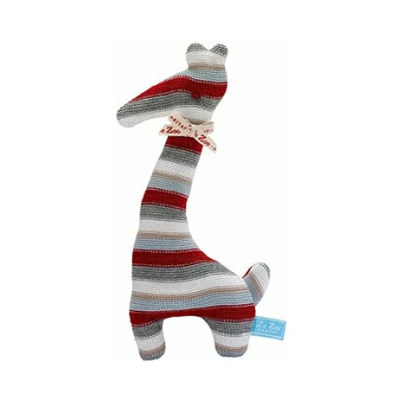 Le Giraffe - Red Striped Dog Toy One Size
