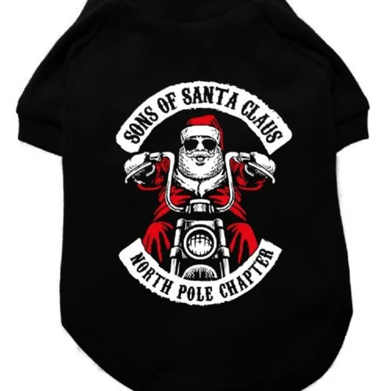 Sons Of Santa Claus Dog T-Shirt XS