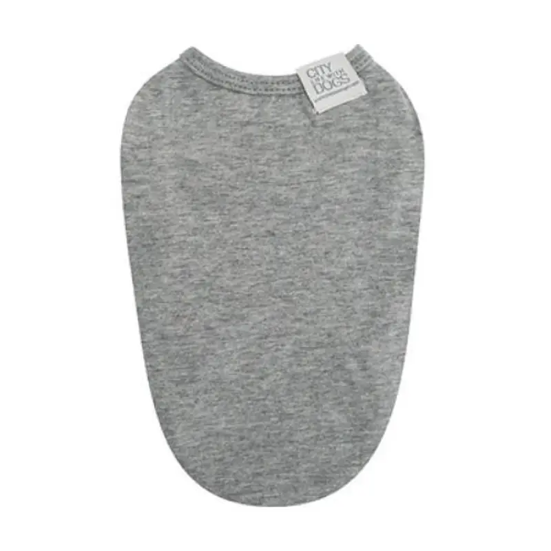 Puppy Angel Mac Daily Sleeveless Dog T-shirts - Gray XS
