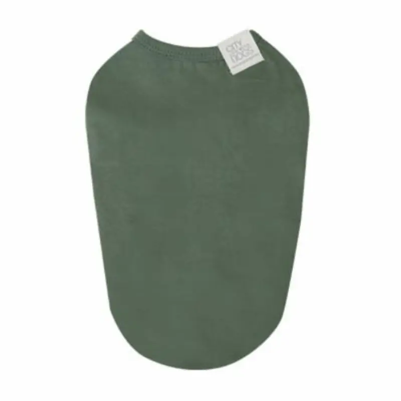 Puppy Angel Mac Daily Sleeveless Dog T-shirts - Green XS