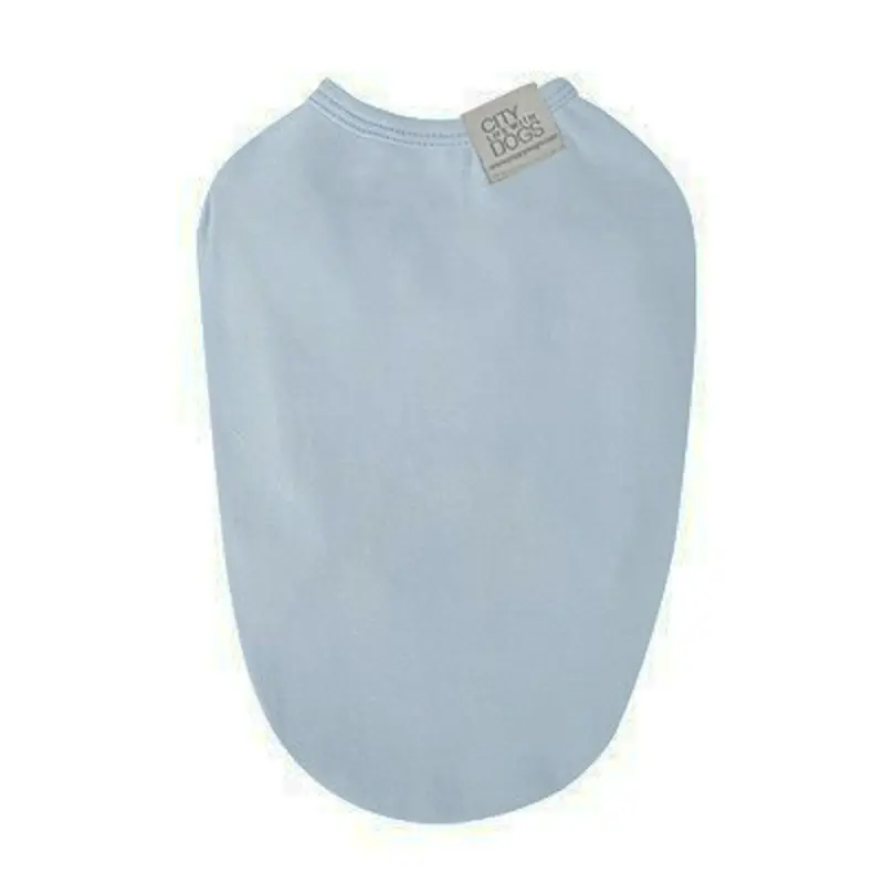 Puppy Angel Mac Daily Sleeveless Dog T-shirts - Lt Blue XS