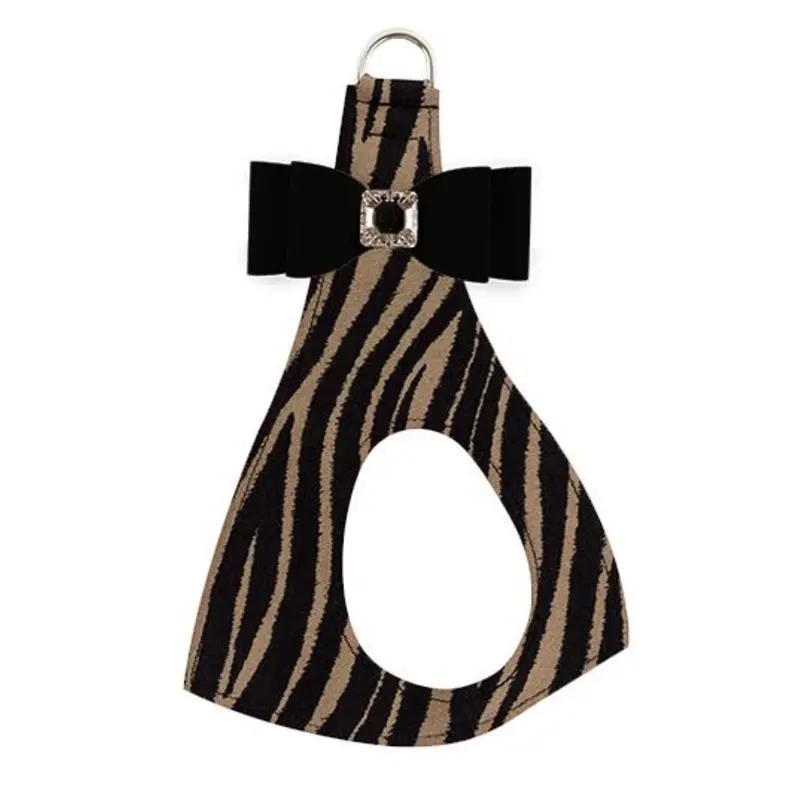 Black Big Bow on Serengeti Step In Dog Harness