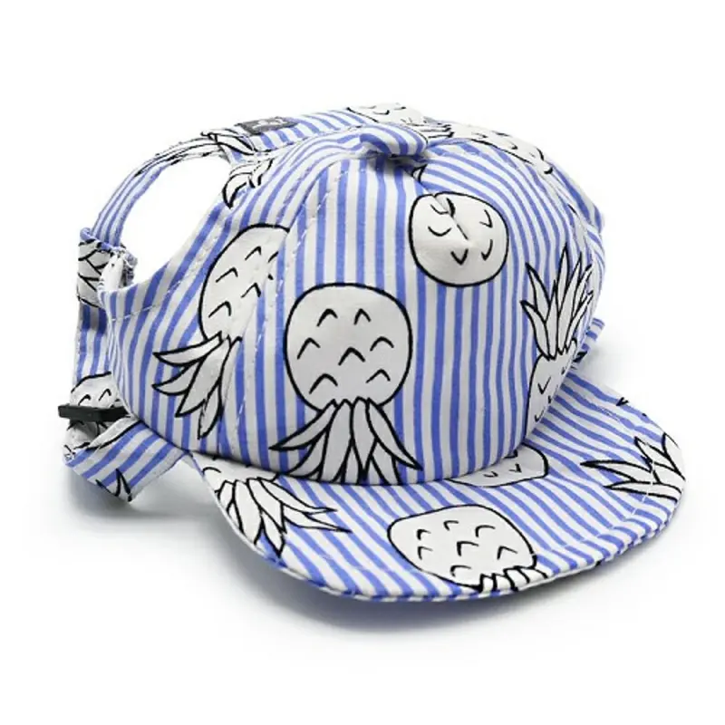 Pineapple Blue Pet Dog Visor / Hat XS