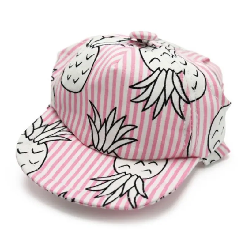 Pineapple Pink Pet Dog Visor / Hat XS