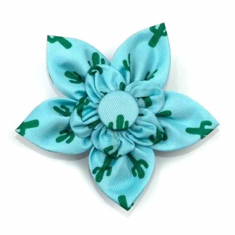 Cactus Pet Dog Collar Flower Small