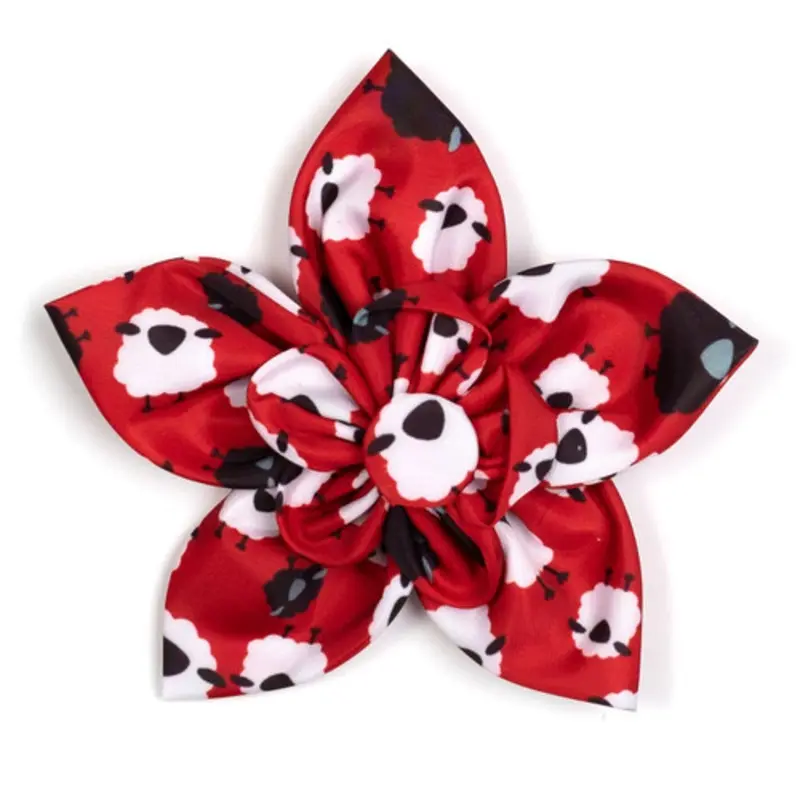 Counting Sheep Pet Dog Collar Flower Small