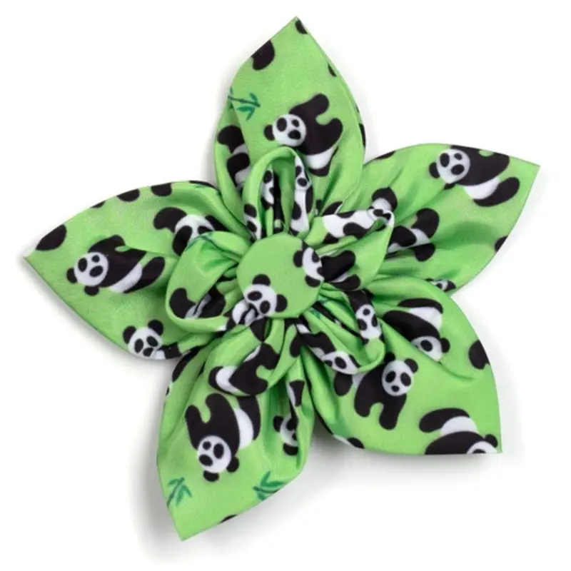 Pandas Pet Dog Collar Flower Small