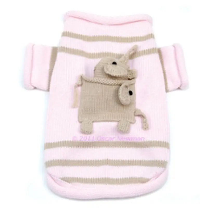 Pocket Full of Elephant Dog Sweater Large