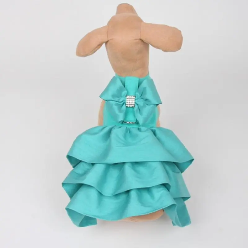 Bimini Blue Couture Designer Madison Dog Dress Small  Chest Size (12 - 14")