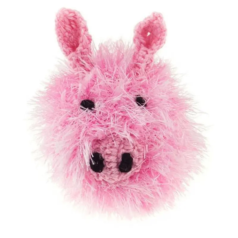 Dog Toy - Pig Head Ball Squeaky Toy Small