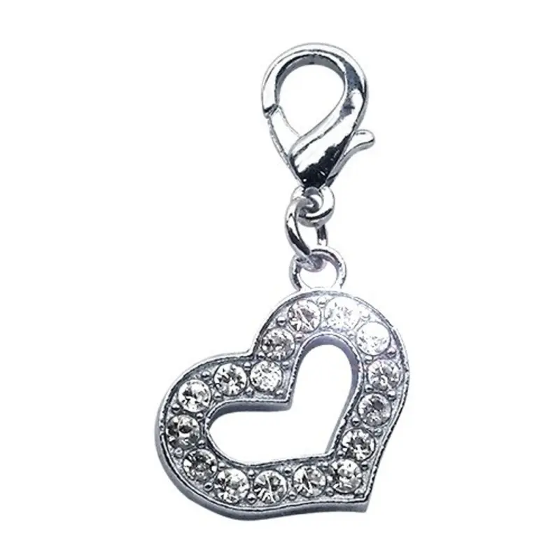 Heart Lobster Claw Dog Collar Charm One Size