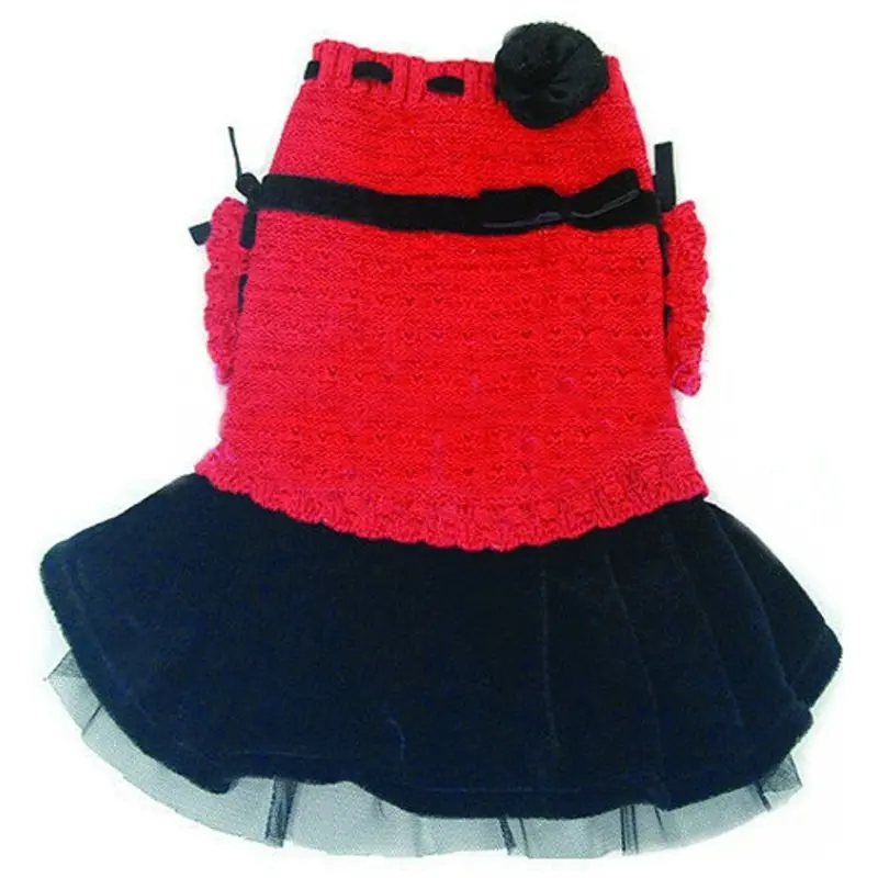 Mary Jane Dog Sweater Dress Small