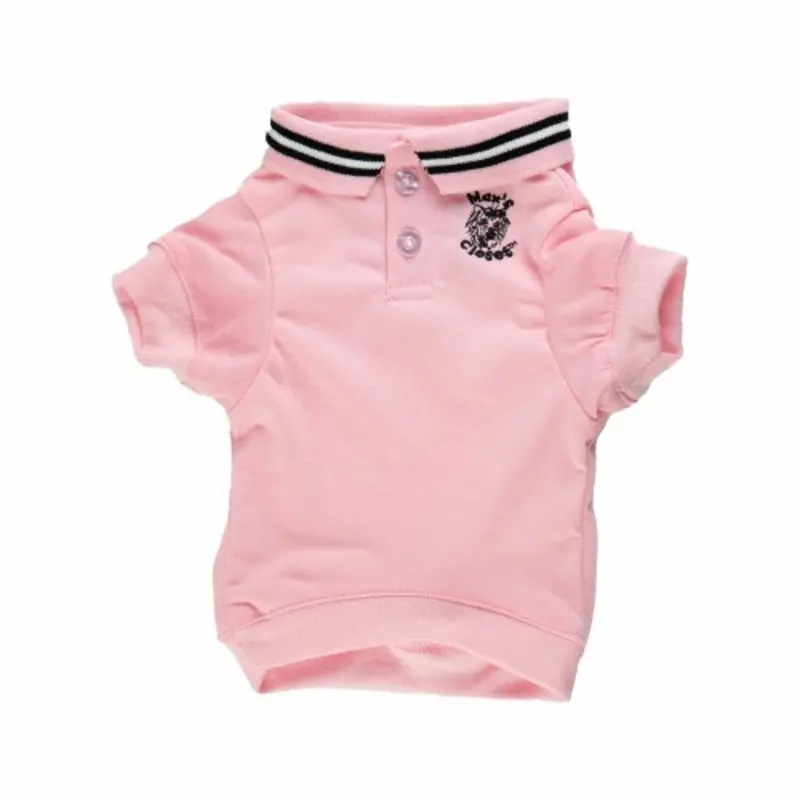 Polo Dog Shirt - Light Pink - Tiny and Small Pet XS  - Sz 8