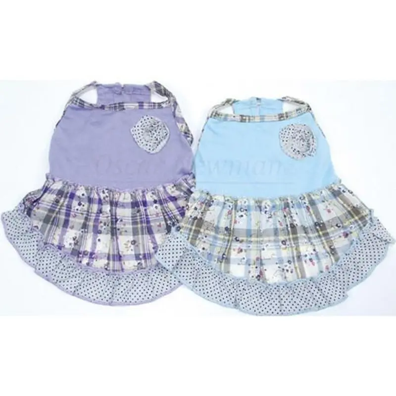 Take It Easy Tank Dog Dress - Blue or Lilac Small, Lilac