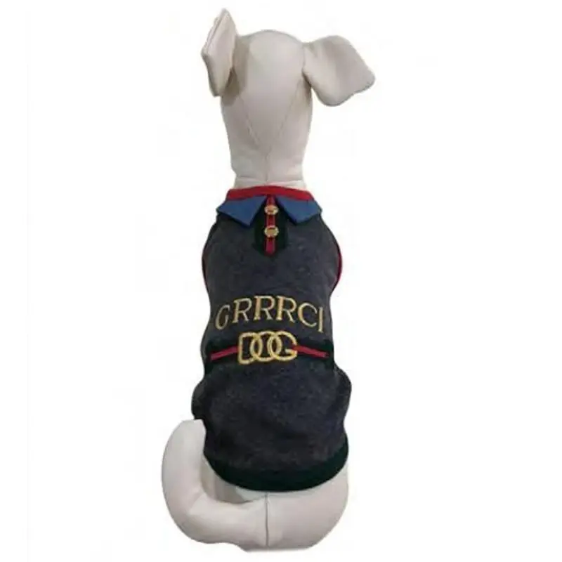 Designer Grrrci Vintage Black Dog Tank XXS