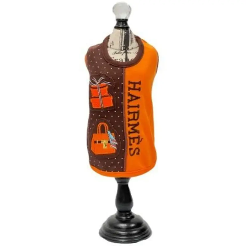 Designer Hairmes Two Tone Purse Dog Tank XXS