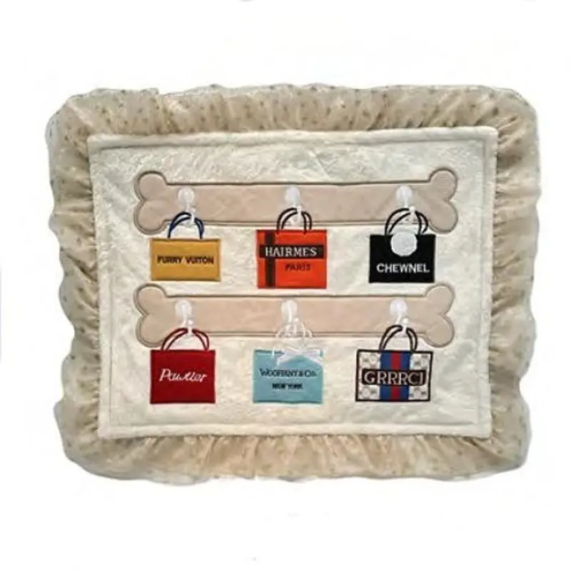 Designer Shopaholic Dog Matt - Cream One Size