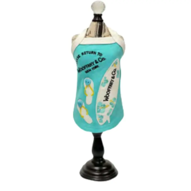 Designer Wooffany Hibiscus Surf Dog Tank XXS