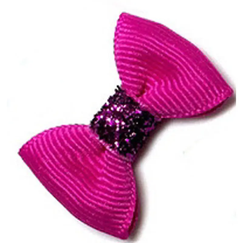 Dog Hair Bow Barrette - Precious Berry Juice Alligator Clip